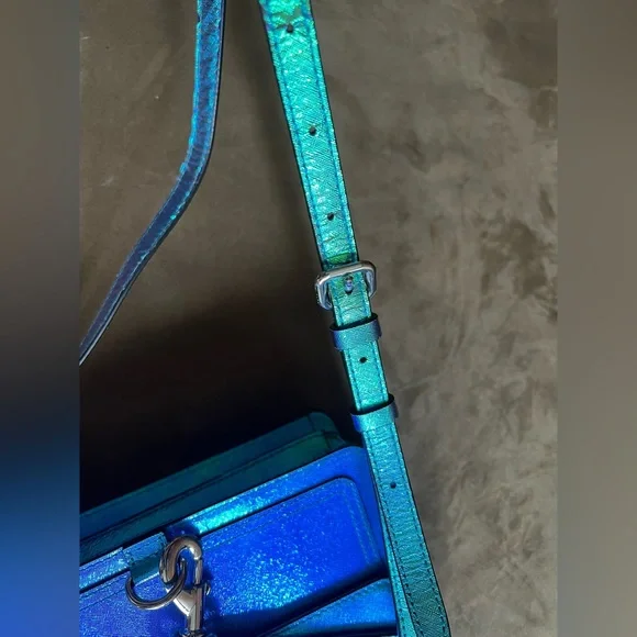Rare NWOT Rebecca Minkoff Hudson Moto Iridescent Crossbody Shoulder Bag Purse - Picture 9 of 16